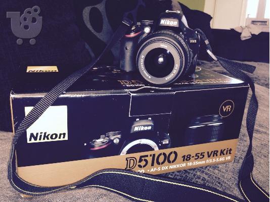 PoulaTo: Nikon D5100 D 16.2 MP ψηφιακή φωτογραφική μηχανή SLR - Μαύρο (Kit w / VR 18-55 mm φακού)